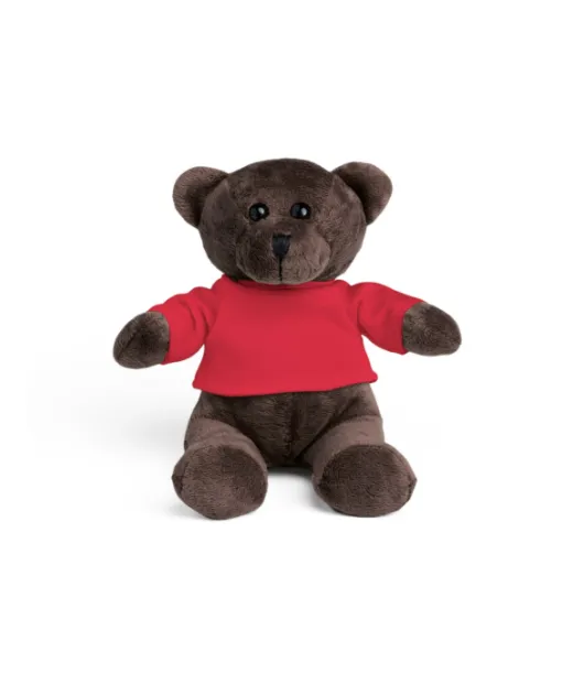 Bear. Polyesterinen Pehmolelu, Karhun Muotoinen, T-paidalla Punainen
