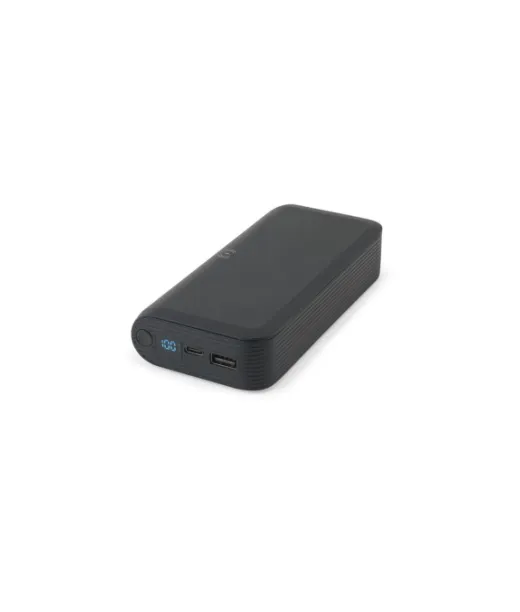 Becker 20. 20.000 Mah Power Bank In Recycled Abs (100% Rabs) With 15w Superfast Wireless Charger Musta