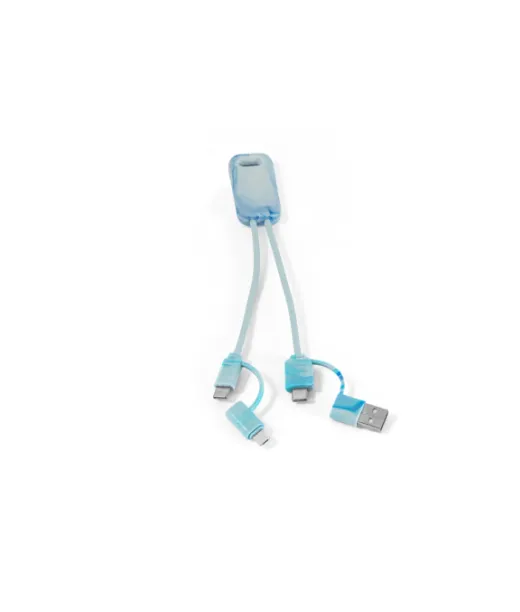 Berners. Supernopea 6-in-1-usb-kaapeli Kierrätetystä Pet:stä (100 % Rpet) Lajitelma