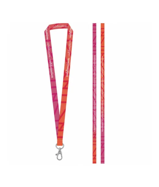 Brighton Painettu Näyte Set Lanyard Sublimation Long Ii (20 Mm) 20 Mm:n Sulkurenkaalla Valkoinen