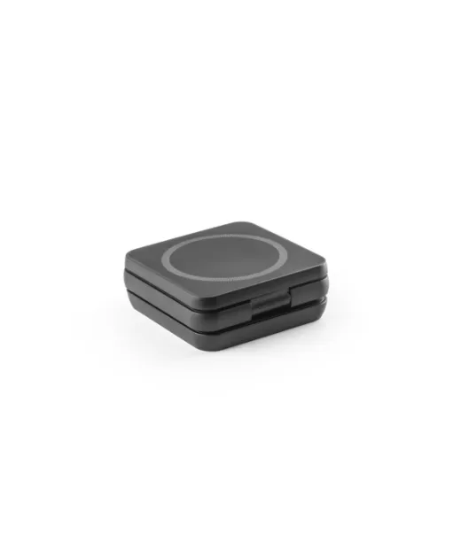 Broglie. Supernopea 15 W:n 4-in-1-magneettinen Langaton Laturi Kierrätetystä Abs-muovista (100 % Rabs) Musta