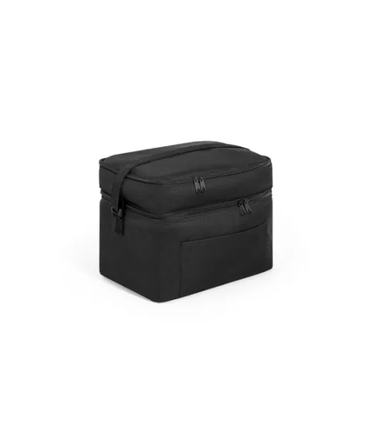 Cancun Large. Lämpöpussi 600d Kierrätettyä Polyesteriä, Säädettävällä Hihnalla, 14 L Musta