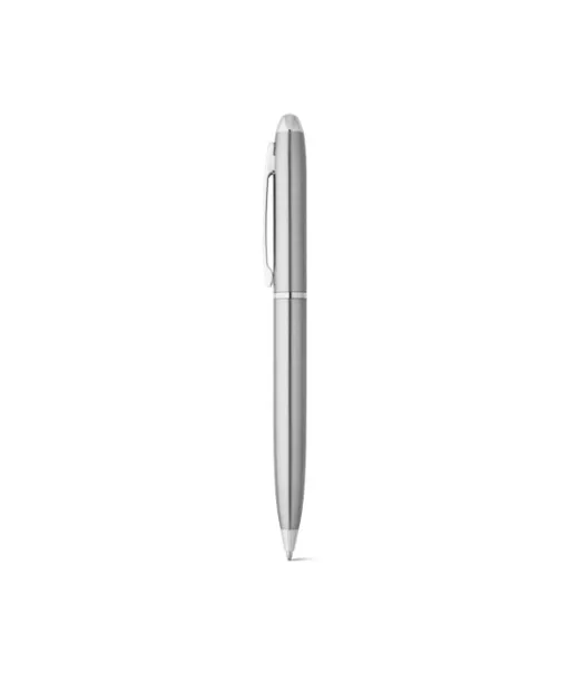 Chris. Ballpoint Pen With Stainless Steel Body (53% Rss) With Clip Satiinihopea