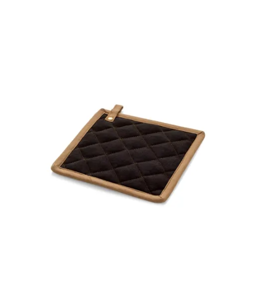Cloves. Potholder In Canvas Cotton (275 G/m²) Musta