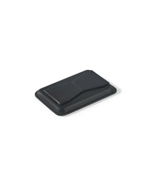 Connor. Magneettinen Korttikotelo Pu-nahasta, Helppo Kiinnittää Matkapuhelimen Takaosaan, Rfid-suojattu Musta