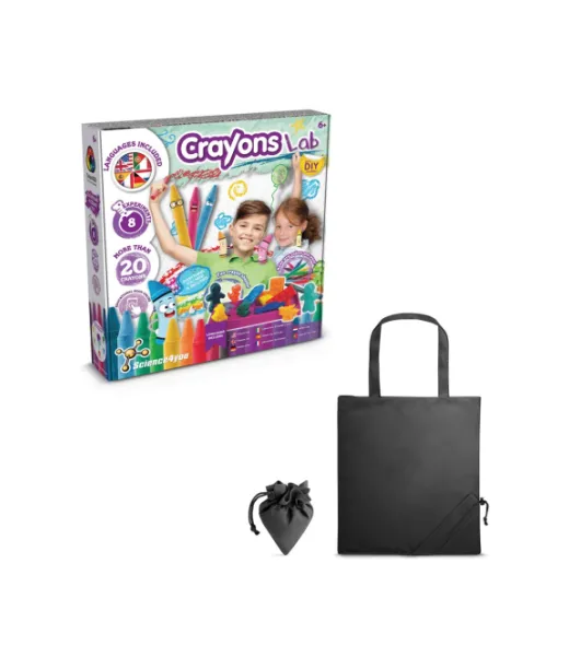 Crayon Factory Kit Ii. Opetuspeli Toimitetaan 190t:n Taitettavassa Lahjapussissa Musta