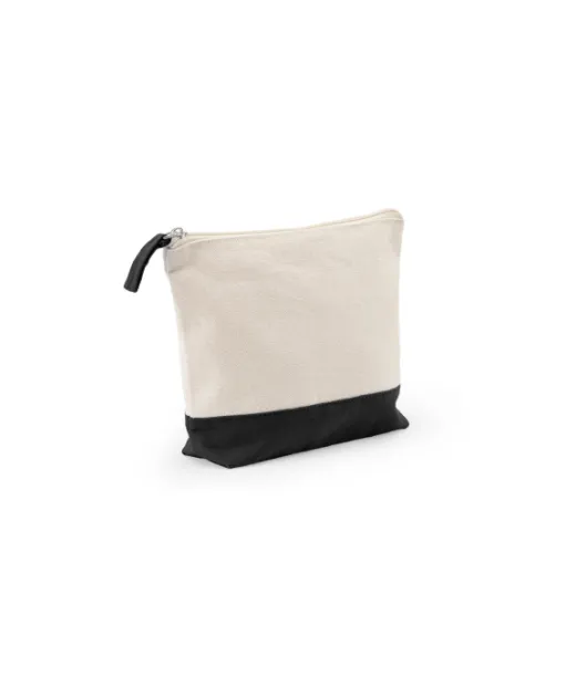 Daphne. 100 % Puuvillaa Oleva Kosmetiikkalaukku (340 G/m²) Kaksivärinen Musta