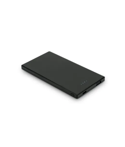 Denning. 5 000 Mah Ohut Ruostumattomasta Teräksestä Valmistettu Varavirtalähde Musta