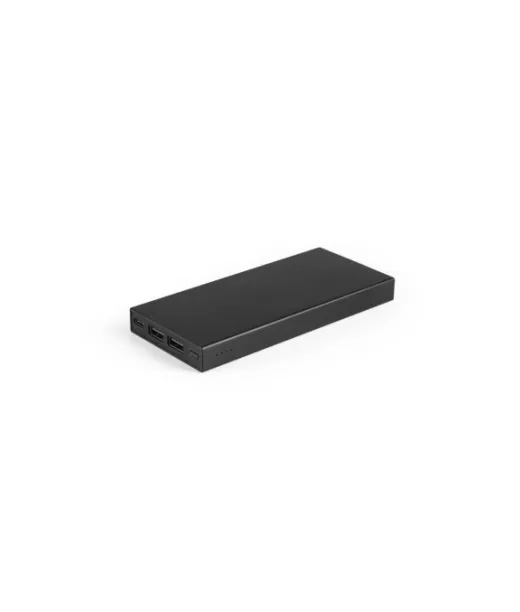Dorothy 10. Power Bank 10 000 Mah, Kierrätetystä Alumiinista (100 % Ral) Musta