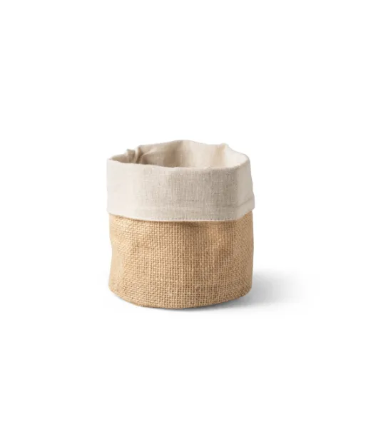 Ducasse. Multi-purpose Bag In Jute (260g/m²) And Cotton (120g/m²) Natural