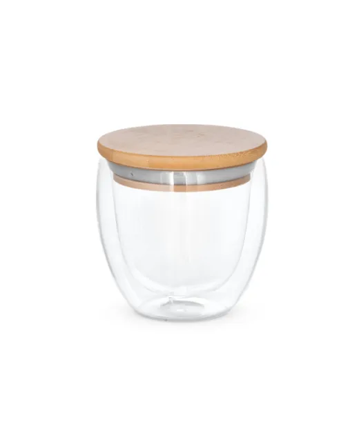 Ecuador Borosilicate Glass Travel Cup 250 Ml Natural