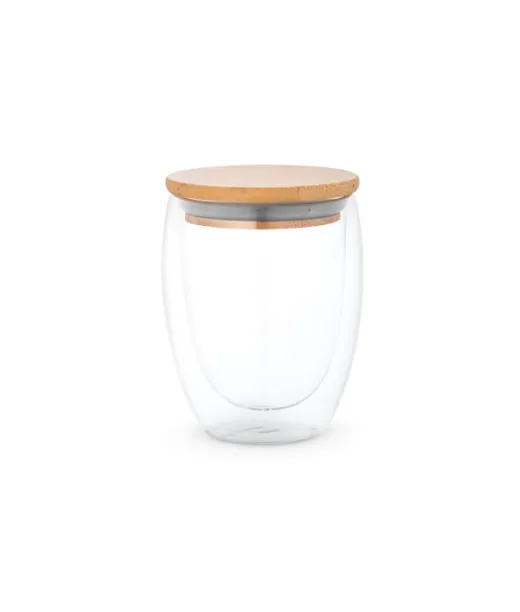 Ecuador Borosilicate Glass Travel Cup 350 Ml Natural