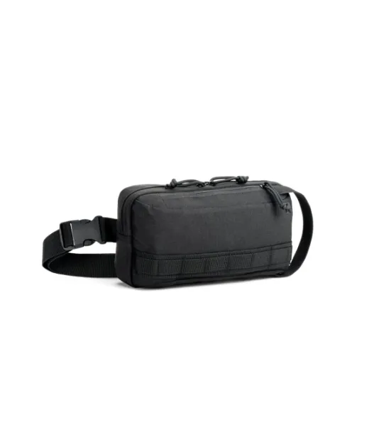 Edinburgh. Waist Bag In High-density 600d Recycled Polyester And 210d Recycled Polyester Lining Musta