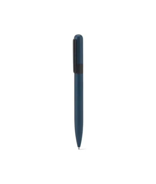 Elsie Round. Metal Ballpoint (60% Recycled) With Rounded Design Sininen