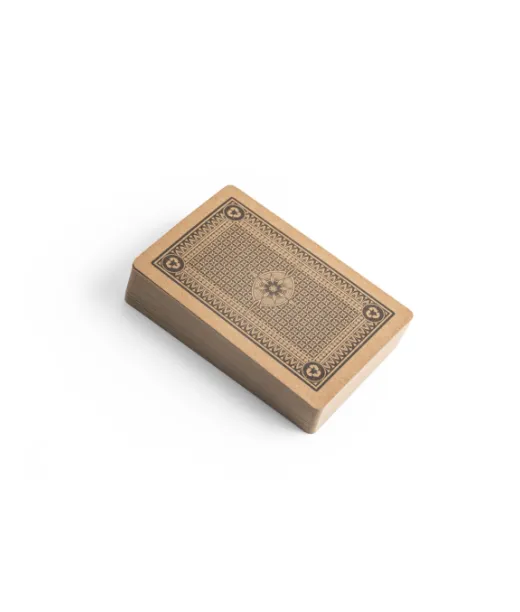 Fischer. Deck Of 54 Classic Cards In Kraft Paper, Made From Fsc™ Certified Material And Other Controlled Materials Musta