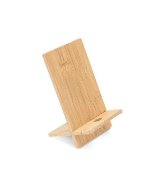 Galen. Bamboo Mobile Phone Holder, Detachable Into Two Parts Natural