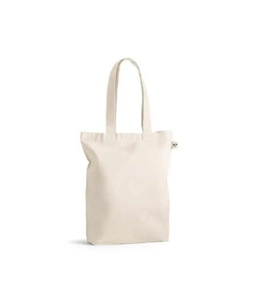 Girona. Cotton (50%), Recycled Cotton (30%) And Polyester (20% Rpet) Bag (220 G/ M²) Natural (vaalea)