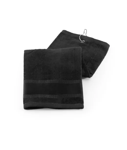 Golfi. Monitoiminen Puuvillapyyhe (430 G/m²) Musta