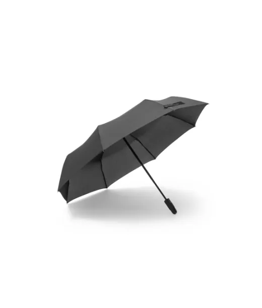 Gustavo. Recycled Polyester (100% Rpet) 190t Pongee Umbrella With Automatic Opening And Closing Musta