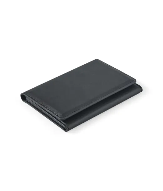 Harald. Suurikapasiteettinen Magneettinen Pu-lompakko Rfid-suojauksella Musta