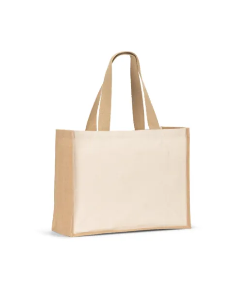 Helsinque. Kangaskassi (320 G/m²), Pohja Ja Sivut Laminoitua Juuttia (350 G/m²) Luonnonvärisissä Sävyissä Natural