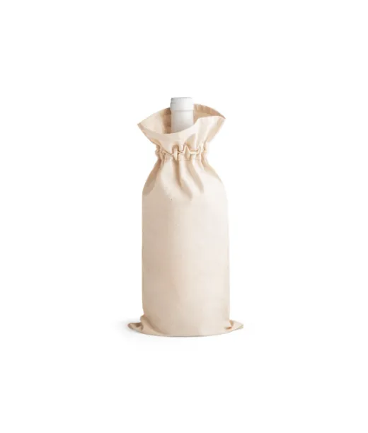 Jerome. 100% Cotton Bag For Bottle (180 G/m²) Natural