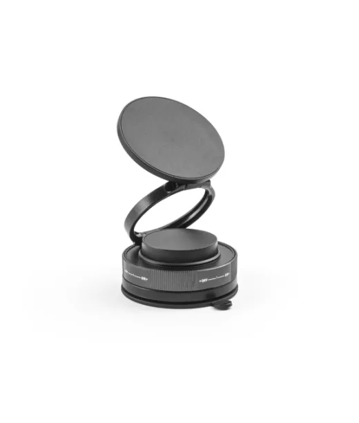 Kepler. Magneettinen Matkapuhelimen Pidike Alipainekiinnityksellä Sileille Ja Epätasaisille Pinnoille (360º Kierto) Musta