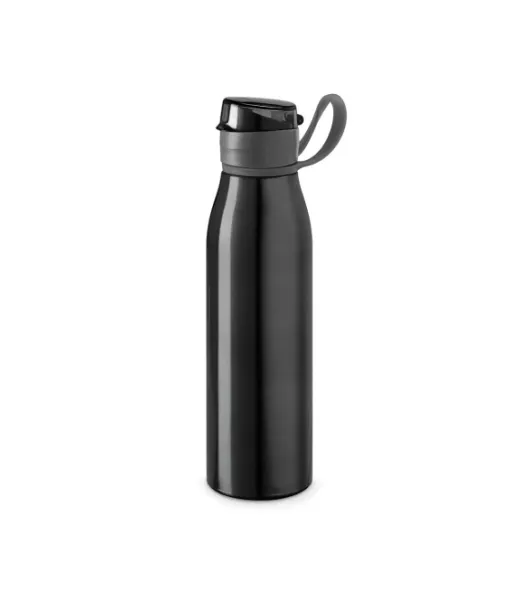 Korver. Alumiininen 650 Ml:n Urheilupullo Musta