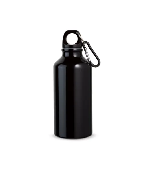 Landscape Alumiininen Urheilujuoma Karbiinihaalla 400 Ml Musta