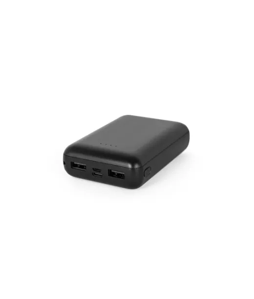 Leakey 10. Power Bank 10'000 Mah Kierrätetystä Abs:stä (100 % Rabs) Musta