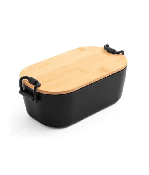 Mahleb. Ilmatiivis Pp-laatikko Bambukannella Musta