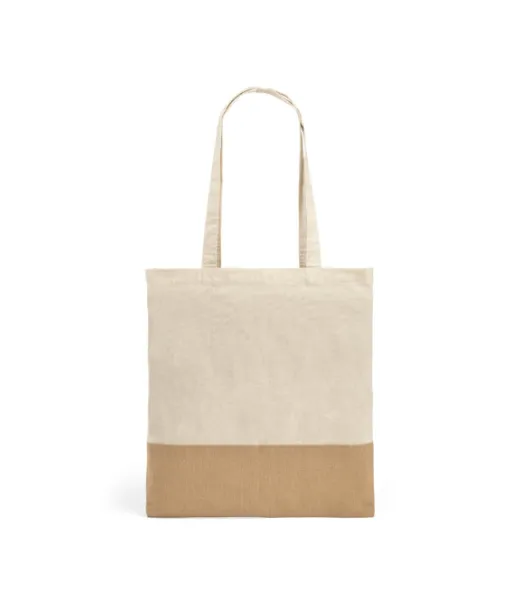 Mercat. 100 % Puuvillakassi (160 G/m²), Jossa On Juuttijäljitelmäyksityiskohtia Natural