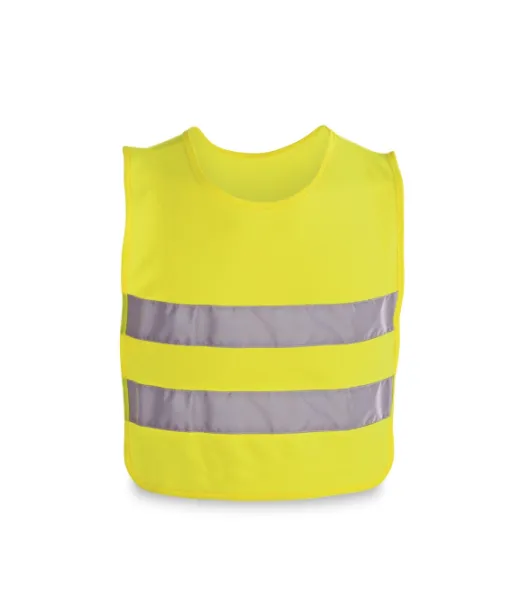 Mike. Lasten Huomioliivi 100% Polyesteriä Keltainen