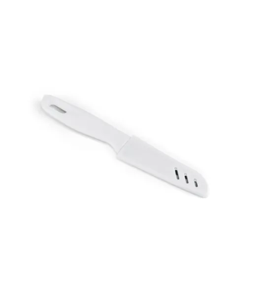 Mikus. Veitsi Ruostumattomasta Teräksestä Ja Pp:stä Valkoinen