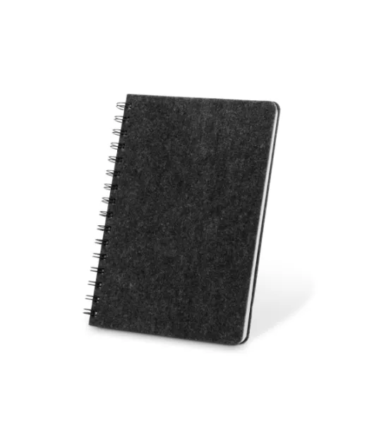 Mishima. A5 Notebook With Semi-hard Cover In Recycled Felt (100% Rpet) With Rings And Lined Pages Tummanharmaa