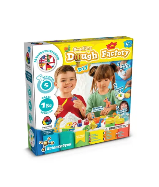 Modeling Dough Factory Kit Iii. Opetuspeli Toimitetaan Voimapaperisen Lahjapussin (100 G/m²) Kanssa Valkoinen
