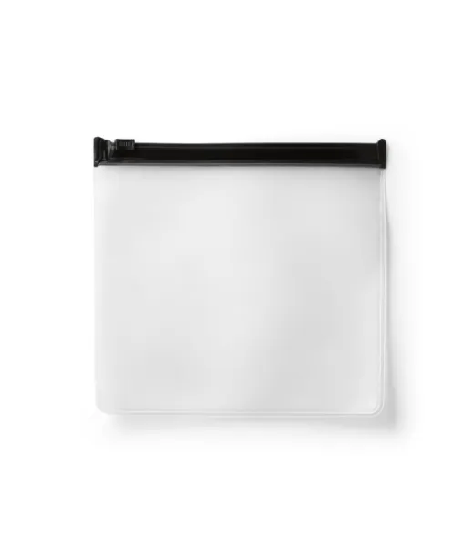 Moore. Monikäyttöinen Eva-pussukka Vetoketjulla Musta