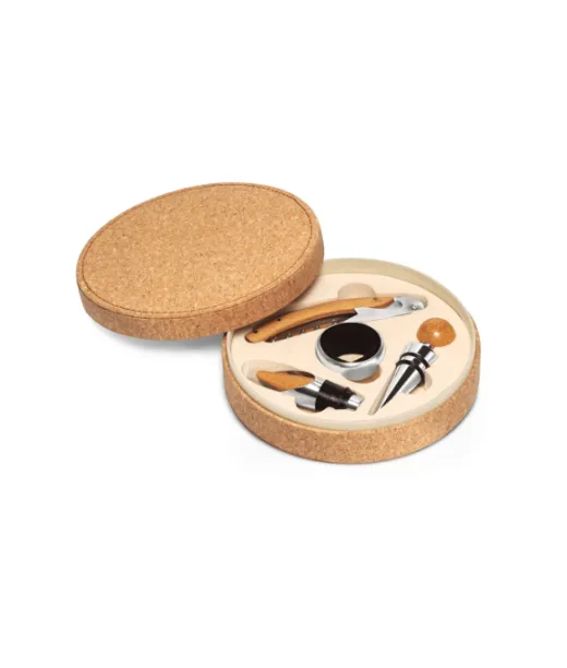 Moreto. Viinisarja, Jossa On 4 Osaa Puuta Ja Metallia Natural