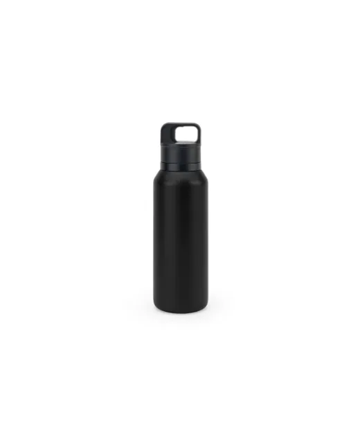 Nicklaus. Stainless Steel Bottle (91% Recycled) With Vacuum Insulated Double Wall 590 Ml Musta