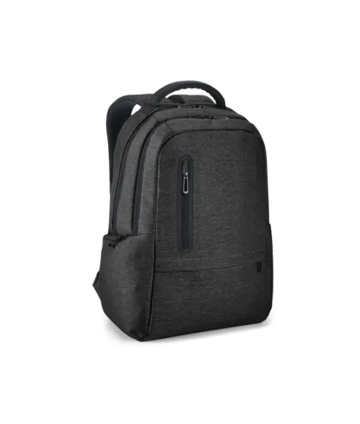 Re-boston. Vedenkestävä 2tone-kierrätysnyloninen Kannettavan Tietokoneen Reppu, Jossa On 210d-lokero Musta