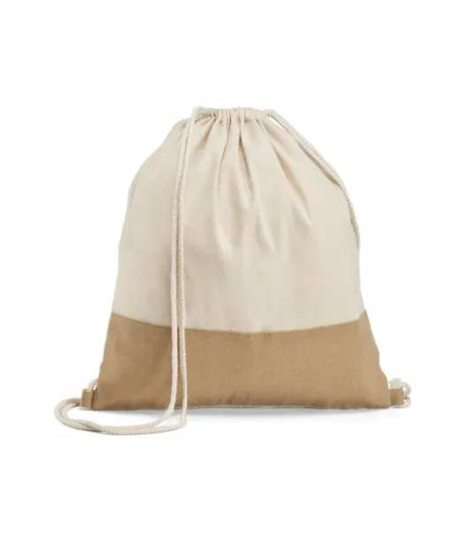 Sablon. 100 % Puuvillainen Kiristysnyörillinen Kassi (160 G/m²) Natural