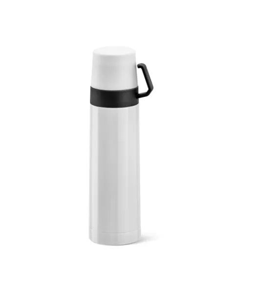 Safe. Ruostumattomasta Teräksestä Ja Pp:stä Valmistettu Termospullo 490 Ml Valkoinen