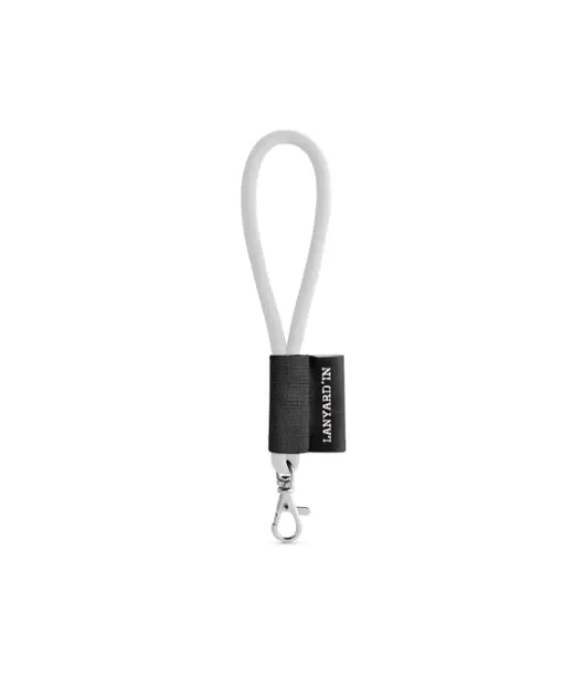 Set Lanyard Tube Short (Ø 7 Mm) 9 Mm:n Sulkurenkaalla 301 - Valkoinen