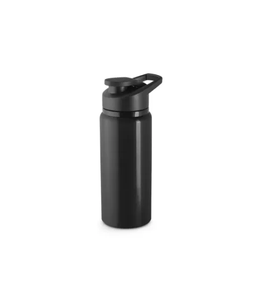 Shawn. Urheilujuomapullo 90 % Kierrätetystä Alumiinista, 660 Ml Musta
