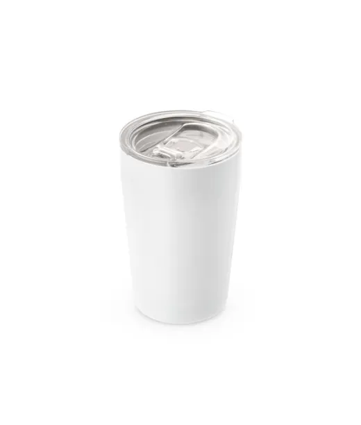 Slider. Ruostumattomasta Teräksestä Valmistettu Matkakuppi 380 Ml Valkoinen