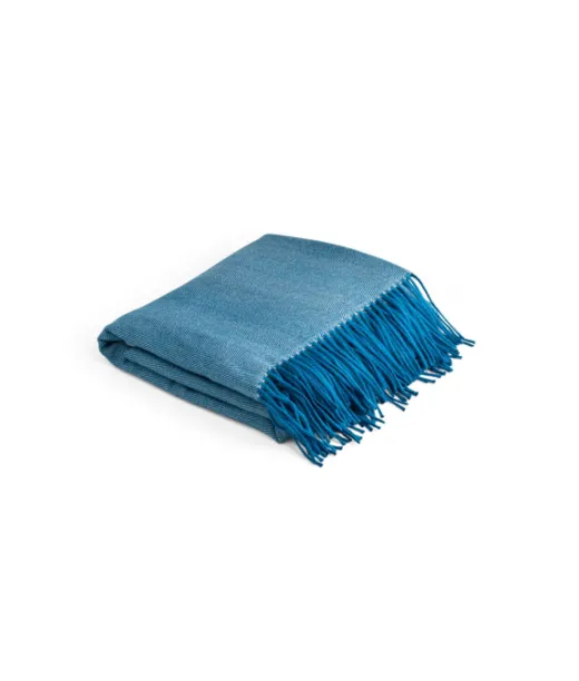 Smooth. 100 % Akryylinen Peitto Nauhalla Ja Personointikortilla (270 G/m²) Sininen