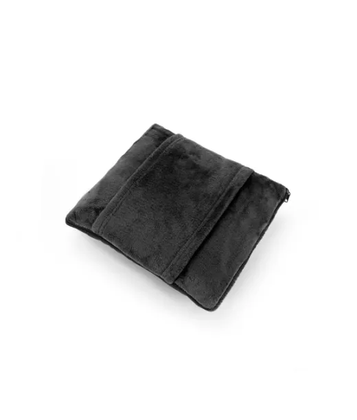 Snuggy. 3-in-1-setti Fleecekankaasta (220 G/m²) Ihanteellinen Matkoille Musta