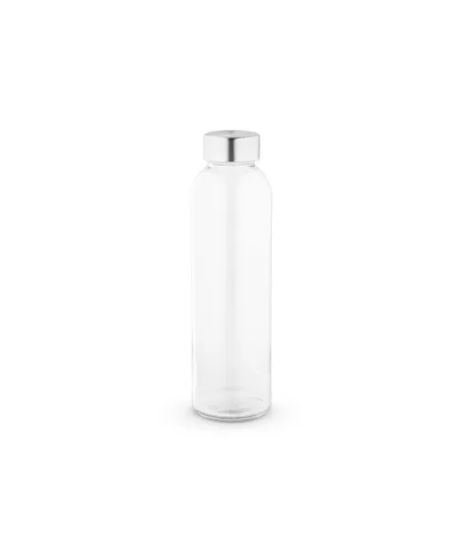Soler. Lasipullo Ja Korkki Ruostumatonta Terästä 500 Ml Läpinäkyvä