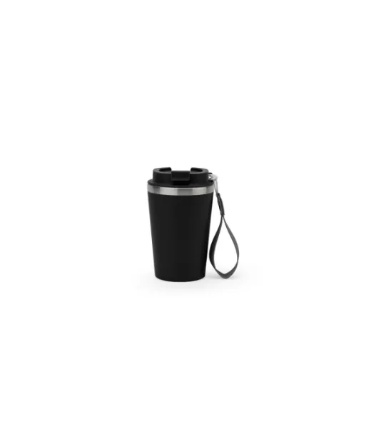 Spitz. Stainless Steel Travel Cup (90% Rss) With Double Wall And Matt Finish 460 Ml Musta