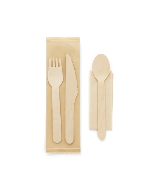 Suya. Puinen Ruokailuvälinesetti Natural